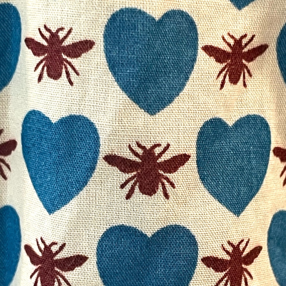 J. Crew Blue and White Heart Pattern Shirt - Picture 7 of 9